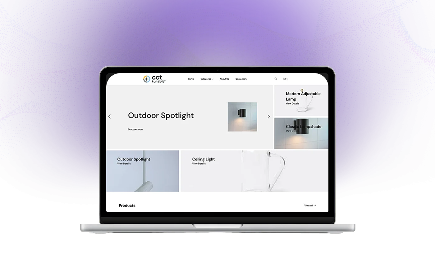 واجهة موقع CCT Tunable